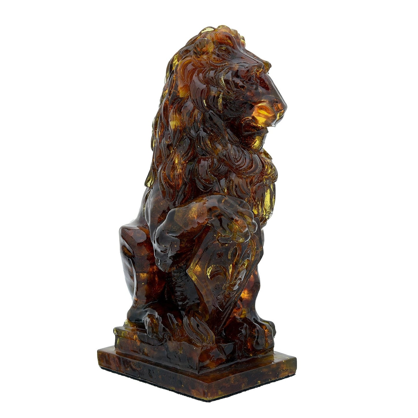 Lion figurine amber|Amber sculpture lion| Amber Souvenir Gift|Handmade Amber Lion Statuette |Amber Sculpture unique gift